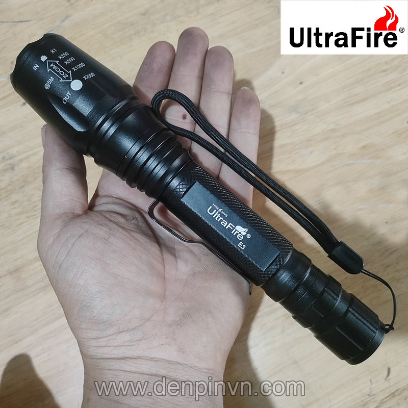 Đèn pin Ultrafire E3 led Cree XML-T6 Đèn pin Ultrafire E3 led Cree XML-T6