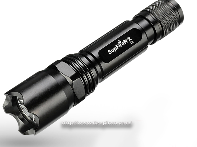 Đèn pin Supfire C2 nguồn sáng tối đa 260 Lumens Đèn pin Supfire C2 nguồn sáng tối đa 260 Lumens