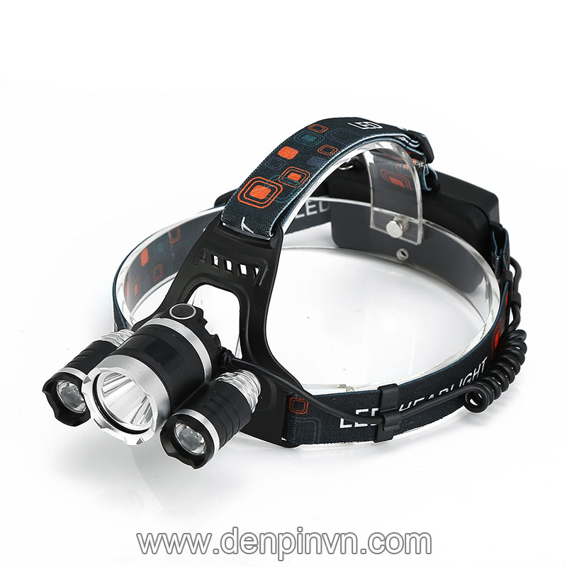Đèn pin đội đầu 3 led XML-T6 siêu sáng Đèn pin đội đầu 3 led XML-T6 siêu sáng