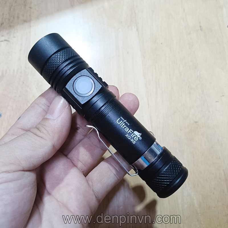 Đèn pin Ultrafire XG-K6 led T6 nhỏ gọn Đèn pin Ultrafire XG-K6 led T6 nhỏ gọn