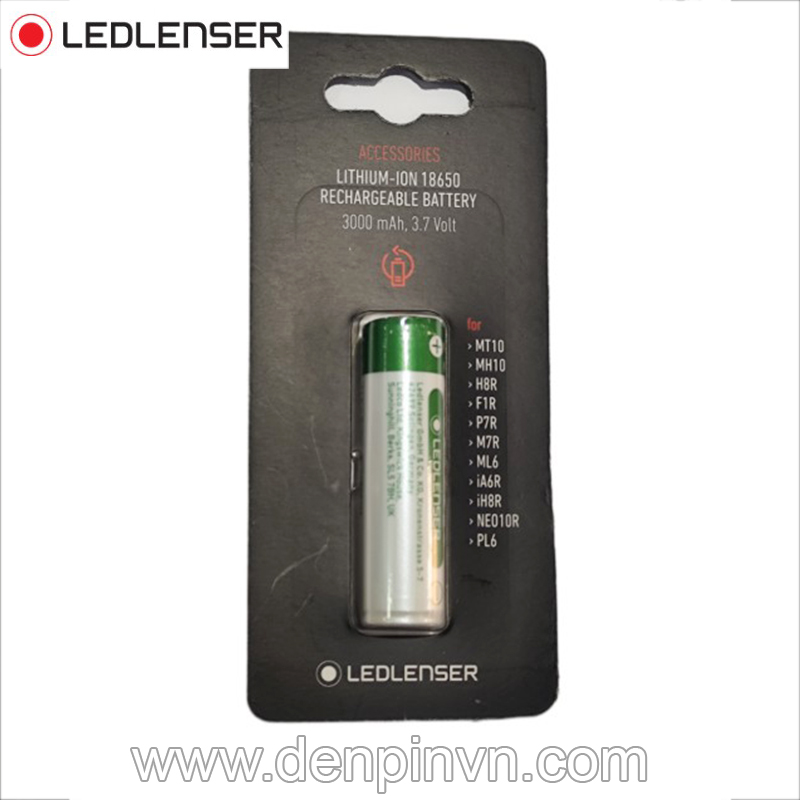 Pin sạc 18650 LEDLENSER 3000mAh 3.7V Pin sạc 18650 LEDLENSER 3000mAh 3.7V