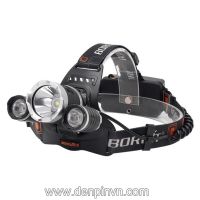 Đèn pin đội đầu 3 led Boruit RJ-5000