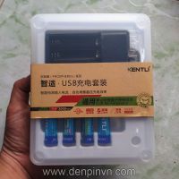 Sạc pin Kentli đi kèm 4 pin Kentli PH5 AA 3000mAh